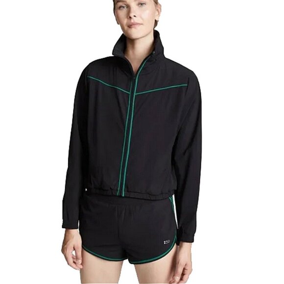 NEW $195 Splits59 Give Jacket!  Large  Black  Lightweight  Warm Up  Windbreaker - Picture 1 of 3